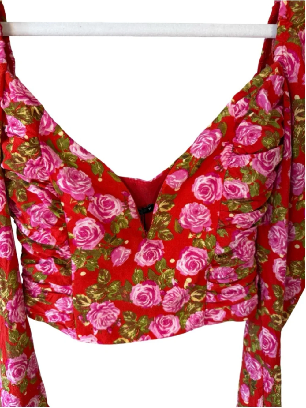 Zara floral ruched